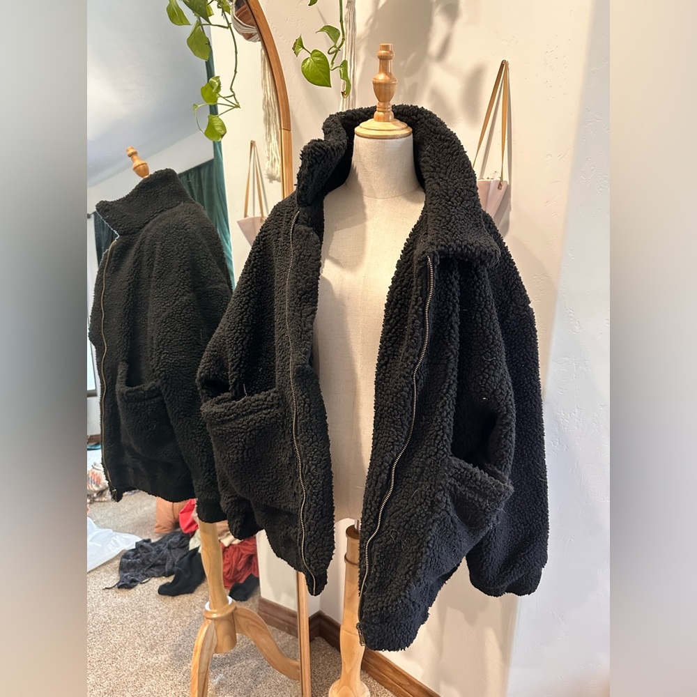 Black teddy jacket